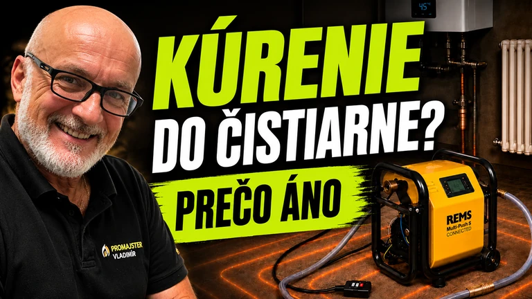 Náhľad videa PROMAJSTER o čistení radiátorového systému po výmene kotla
